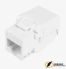 Розетка компьютерная rj45 двойная cat 5e Rikett белый сатин