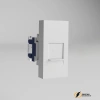 Модульная розетка компьютерная rj45 cat 5e Werkel 6 cat. 22,5*45 белая