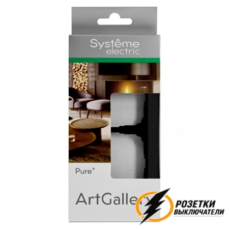 Рамка стекло 2 местная ArtGallery Pure черное матовое
