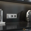 Розетка с USB зарядкой 2 порта А+C 3,0 mA Werkel серебряная матовая