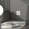 Рамка стеклянная 1 местная Werkel Senso белый soft-touch