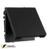 Розетка с крышкой ip44 16а 250в автозажимная Liregus Modern черная
