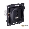 Зарядка USB 2 порта А+C 3000mA 20Вт Kollinger Aspekt черная