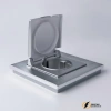 Рамка металлическая 1 местная Werkel Аluminium алюминий