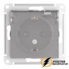 Розетка с прозрачной крышкой ip44 16а 250в AtlasDesign алюминий