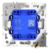 Звонковый выключатель двухклавишный НО Voltum S70 шелк VLS020603