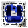 Розетка компьютерная rj45 rj45 cat 6 Voltum S70 титан VLS060105