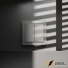 Перекрестный двухклавишный выключатель Voltum S70 шелк VLS020503