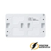 Розетка с выключателем двухлавишеым накладная ip54 16/10а 250в AtlasDesign Profi белая