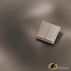 Накладка выключателя двухклавишного с подсветкой Voltum S70 Metal платина VLSM000409