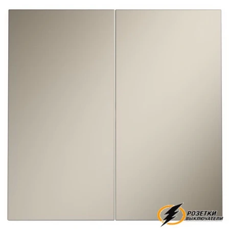 Накладка выключателя двухклавишного Voltum S70 кашемир VLS000302
