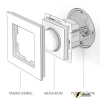 Диммер Triac, LED 5-170Вт, 510Вт Werkel графит рифленый