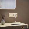 Рамка стеклянная 3 местная Werkel Elite айвори