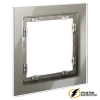Рамка 1 местная стекло Voltum S70 шелк VLS110103