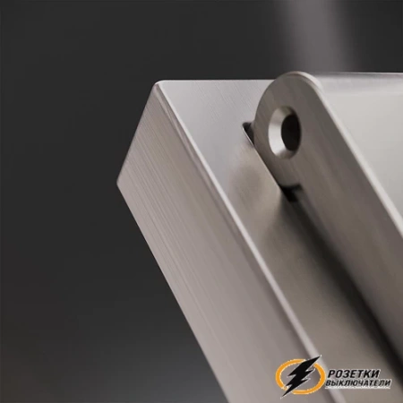 Накладка розетки с крышкой IP40 Voltum S70 Metal никель VLSM000810