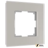 Рамка стеклянная 1 местная Werkel Senso дымчатый soft-touch