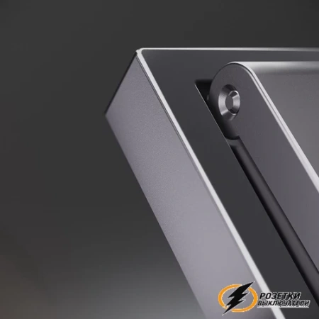 Накладка розетки с крышкой IP40 Voltum S70 Metal антрацит VLSM000811