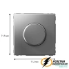 Диммер поворотно-нажимной LED 3-150 Вт, 10-400 Вт ArtGallery сталь