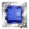 Выключатель двухклавишный Voltum S70 Metal платина VLSM000310+VLS0201M