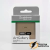 Зарядка USB 2 порта тип А-С 3000 mA ArtGallery шампань