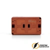 Розетка с выключателем одноклавишеым накладная ip54 16/10а 250в AtlasDesign Profi террактовая