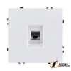 Розетка компьютерная rj45 cat 6 Brionilux Z белая глянцевая