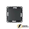 Умный Zigbee Sber выключатель одноклавишный AtlasDesign карбон