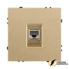 Розетка компьютерная rj45 cat 6 Brionilux Z золото матовое