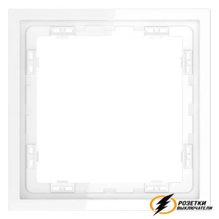 Рамка 1 местная Voltum S70 белая глянцевая VLS100100
