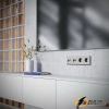 Розетка тв и интернет Voltum S70 кашемир VLS060702