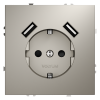 Розетка с USB зарядкой 2 порта, А 3,2 mA Voltum S70 кашемир VLS040402