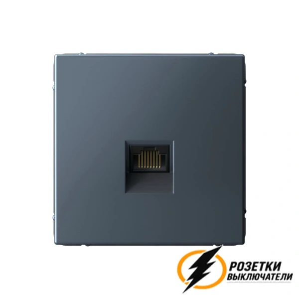 Компьютерная розетка rj45 UTP cat 5e ArtGallery грифель
