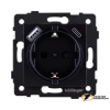 Розетка с USB зарядкой 2 порта А+C 2400mA Kollinger Aspekt черная