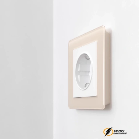 Рамка акриловая 1 местная Werkel Acrylic айвори