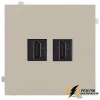 Розетка двойная HDMI Rikett латте
