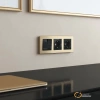 Рамка металлическая 3 местная Werkel АluMax шампань алюминий