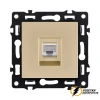 Розетка компьютерная rj45 cat 6 Brionilux G золото матовое