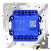 Выключатель проходной двухклавишный Voltum S70 кашемир VLS020302