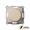 Диммер поворотно-нажимной 10-400Вт, LED 3-150Вт AtlasDesign песочный