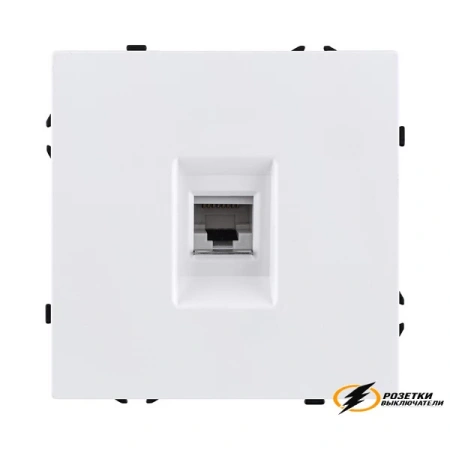 Розетка компьютерная rj45 cat 6 Kollinger Eclipse белая