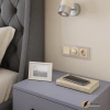 Розетка с заземлением 16а 250в Werkel шампань