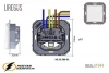 Розетка с крышкой ip44 16а 250в автозажимная Liregus Modern антрацит