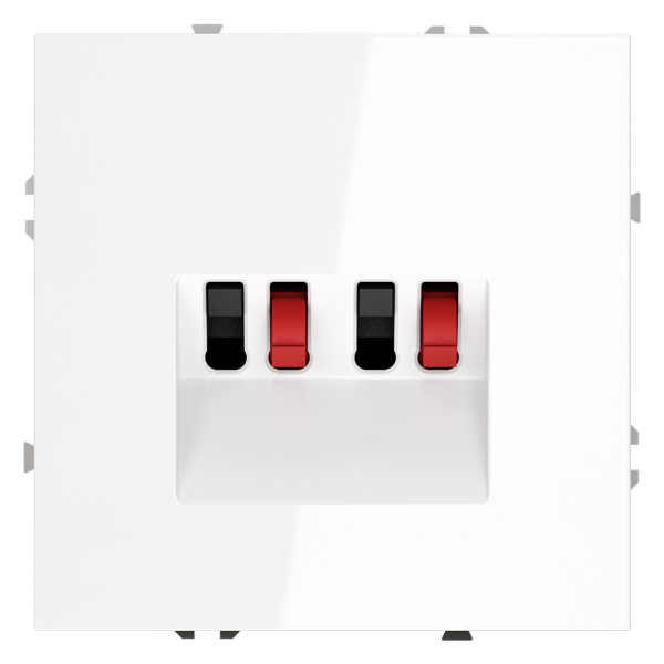 Аудио розетка Voltum S70 белая глянцевая VLS060300