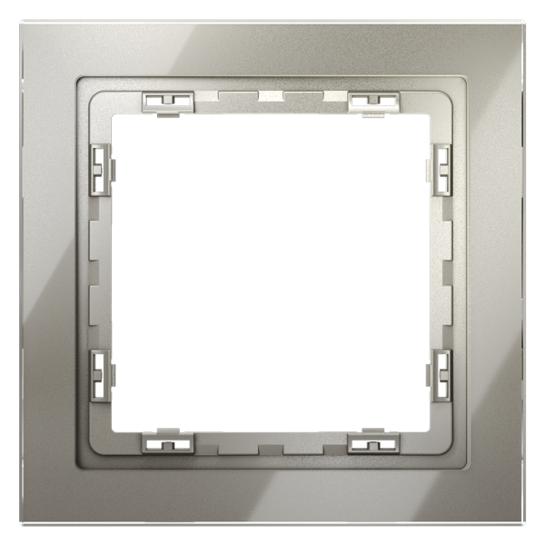 Рамка 1 местная стекло Voltum S70 шелк VLS110103