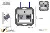 Розетка тв и интернет rj45 cat 6 Liregus Modern серая