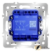 Выключатель проходной двухклавишный Voltum S70 Metal антрацит VLSM000312+VLS0203M